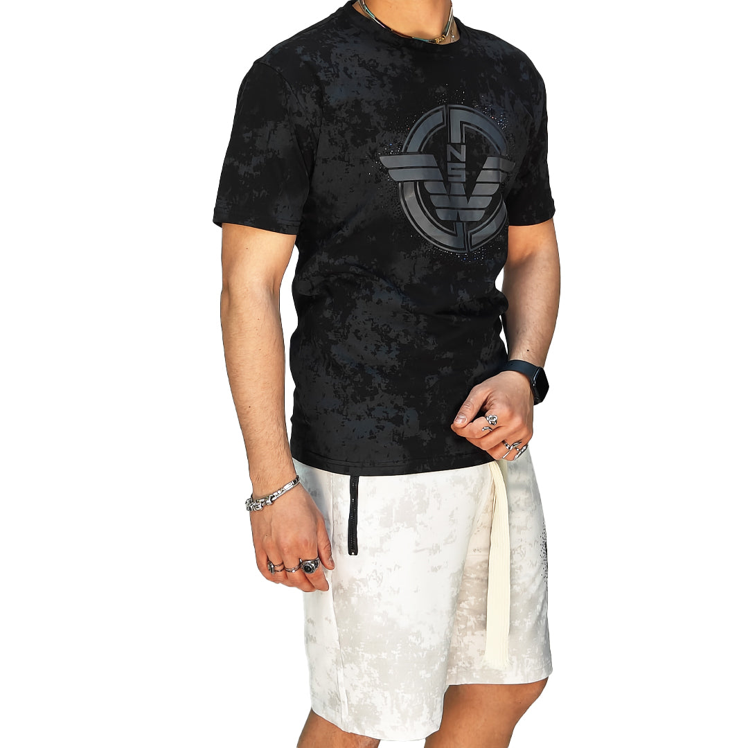 🆕 Completo Estivo Uomo T-Shirt + Bermuda – Cotone Liscio Elasticizzato | RDV ABBIGLIAMENTO