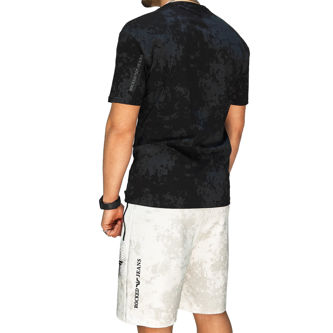 🆕 Completo Estivo Uomo T-Shirt + Bermuda – Cotone Liscio Elasticizzato | RDV ABBIGLIAMENTO