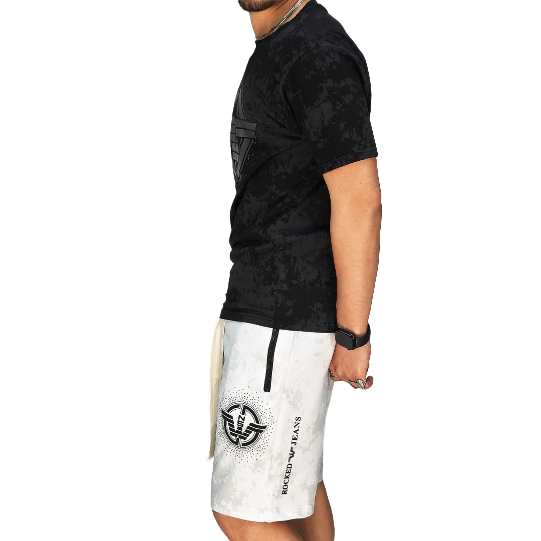 🆕 Completo Estivo Uomo T-Shirt + Bermuda – Cotone Liscio Elasticizzato | RDV ABBIGLIAMENTO