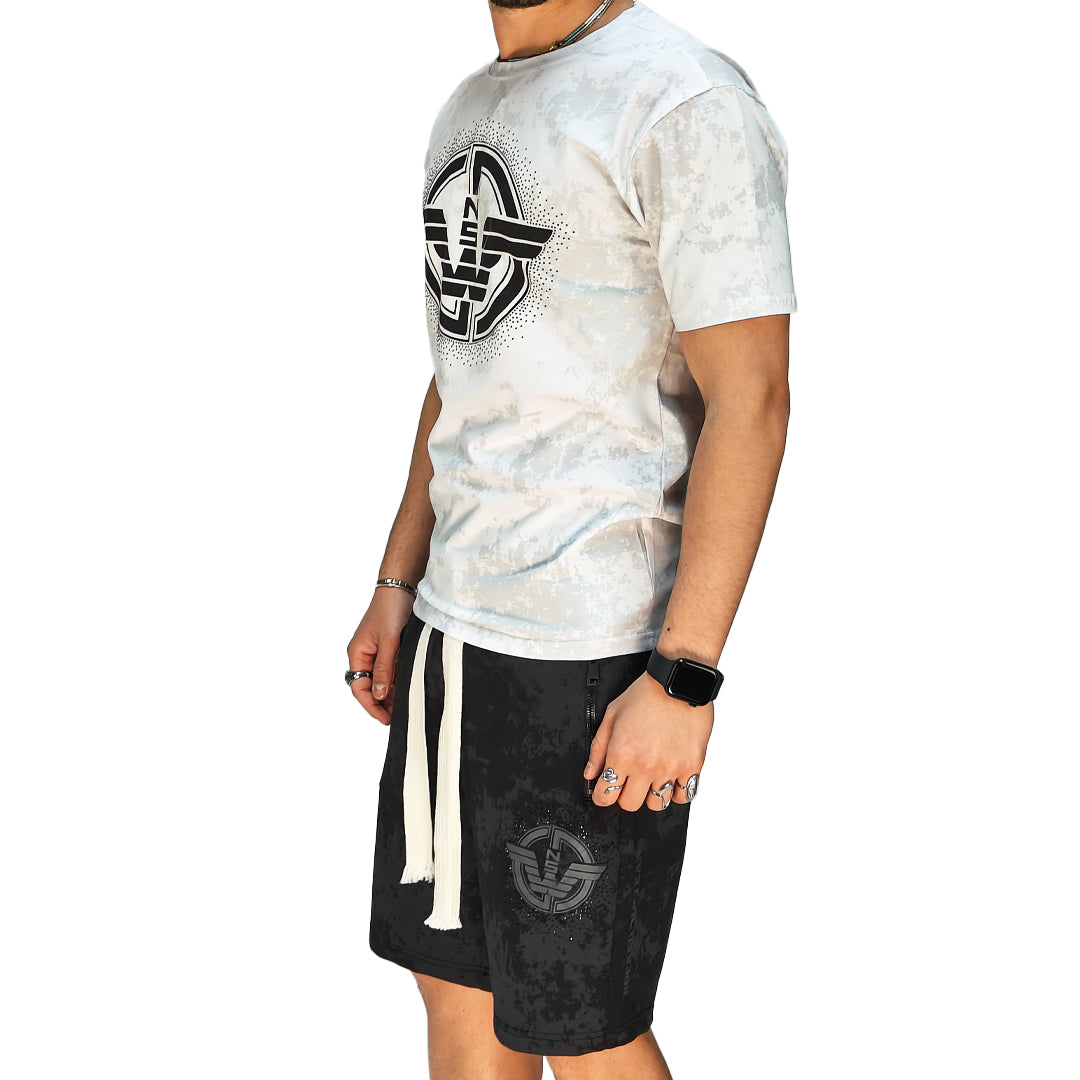 🆕 Completo Estivo Uomo T-Shirt + Bermuda – Cotone Liscio Elasticizzato | RDV ABBIGLIAMENTO
