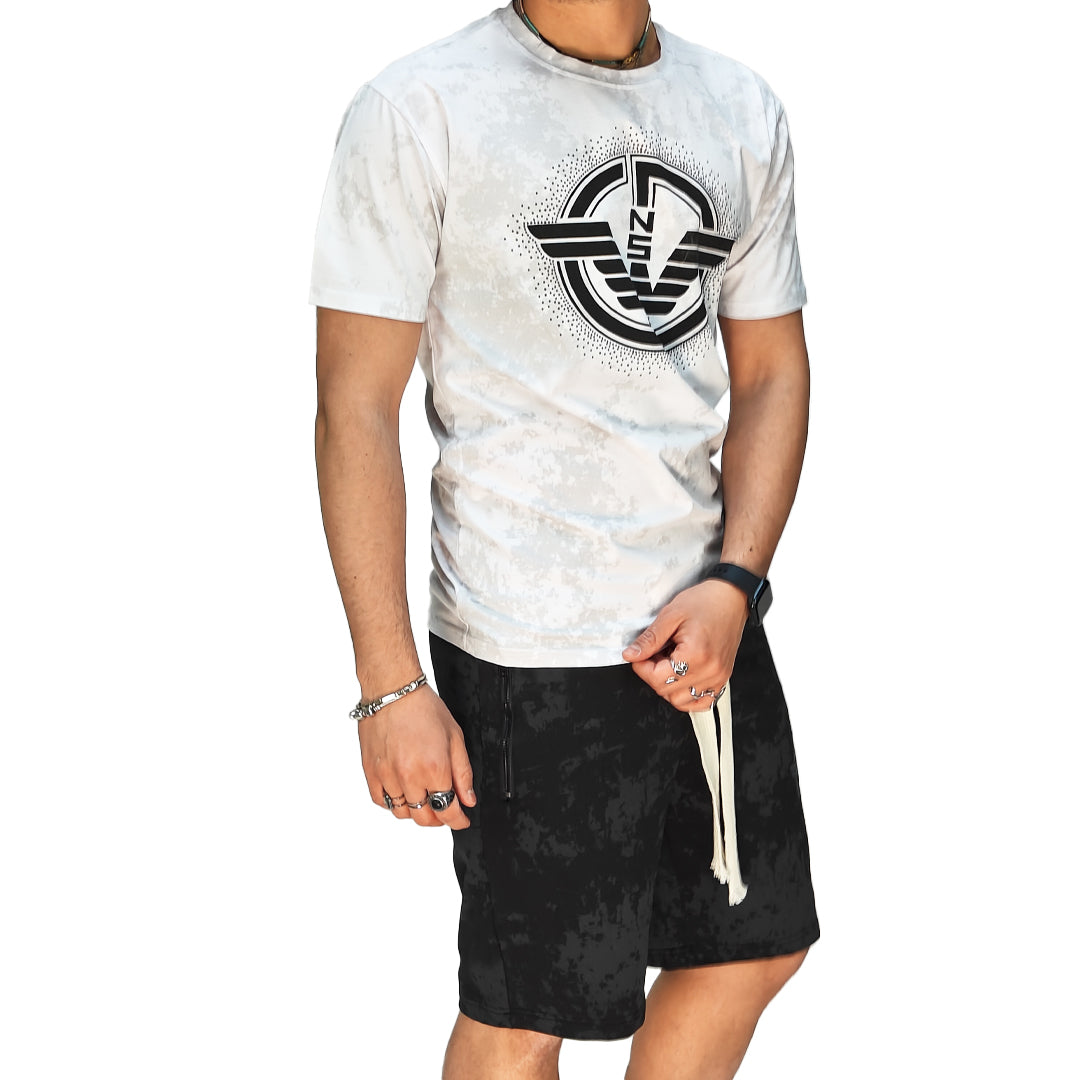 🆕 Completo Estivo Uomo T-Shirt + Bermuda – Cotone Liscio Elasticizzato | RDV ABBIGLIAMENTO