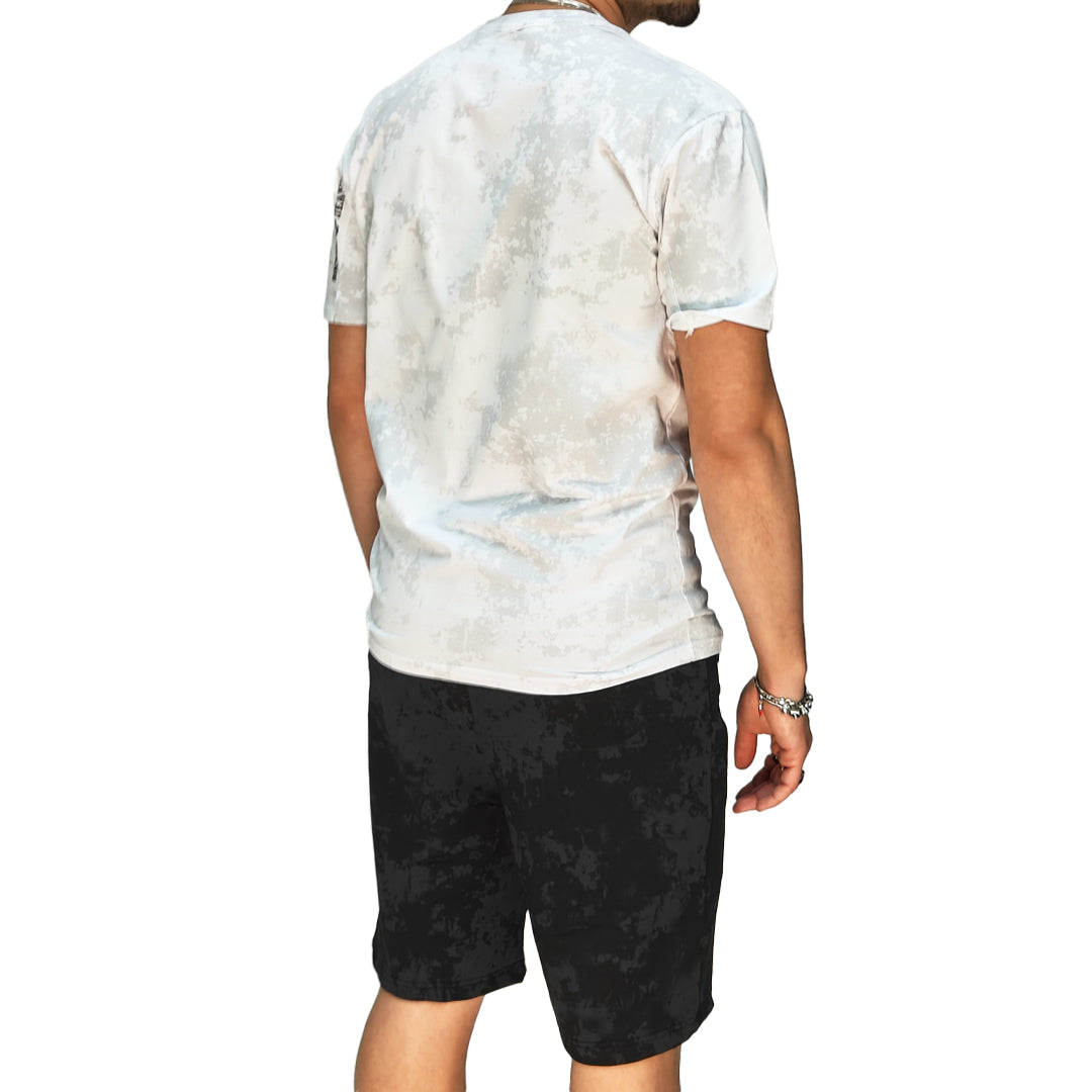 🆕 Completo Estivo Uomo T-Shirt + Bermuda – Cotone Liscio Elasticizzato | RDV ABBIGLIAMENTO