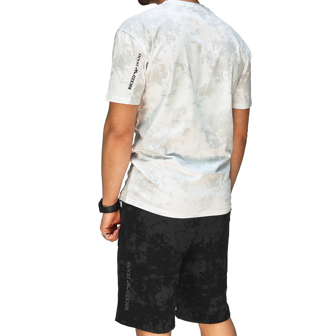 🆕 Completo Estivo Uomo T-Shirt + Bermuda – Cotone Liscio Elasticizzato | RDV ABBIGLIAMENTO