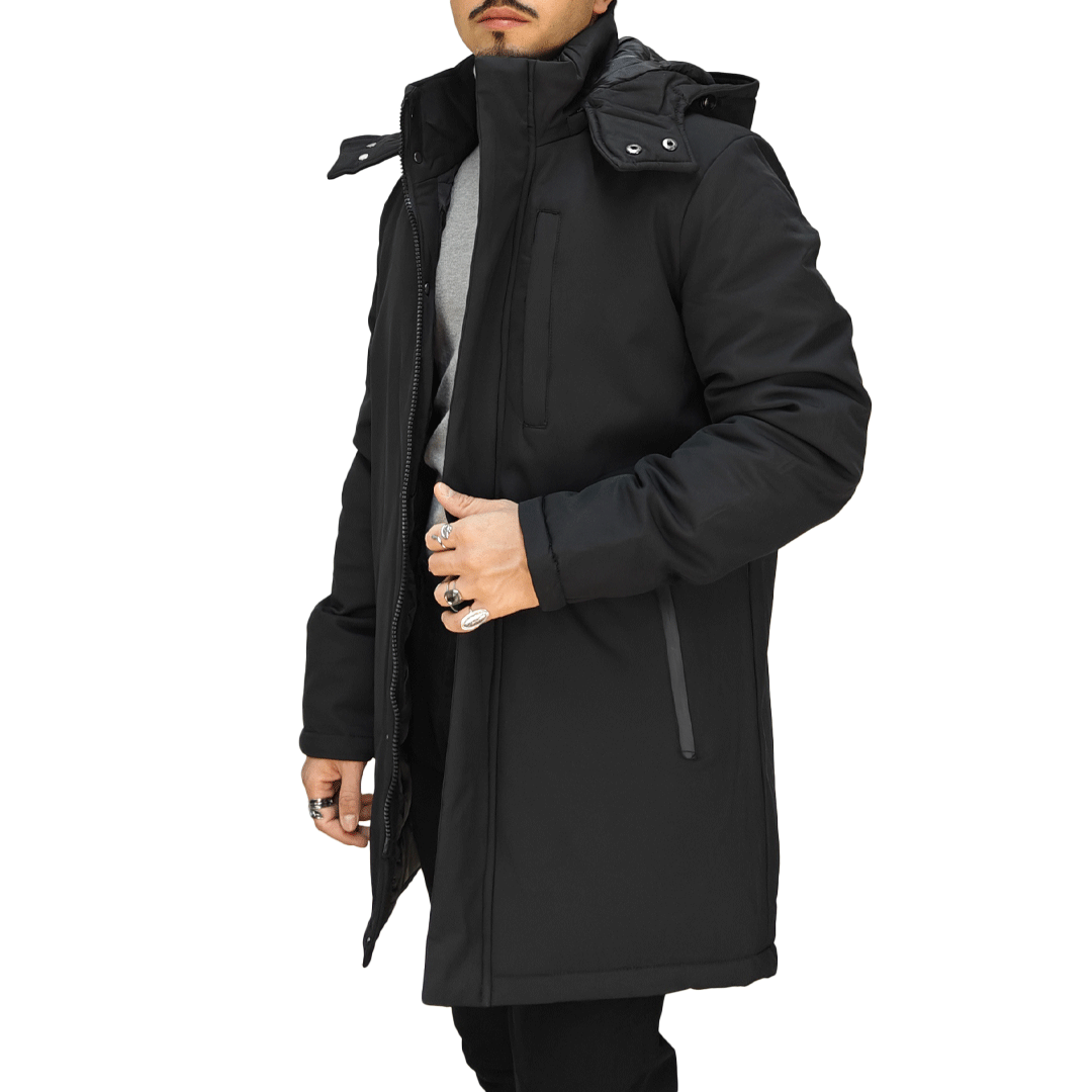 Giubbotto Uomo Lungo Invernale - RDV Nero