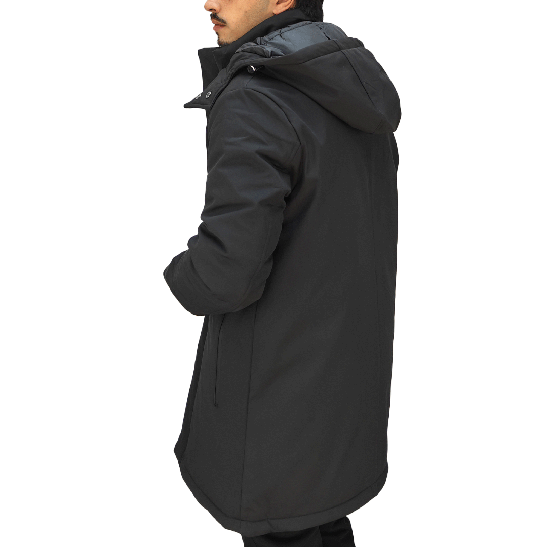 Giubbotto Uomo Lungo Invernale - RDV Nero