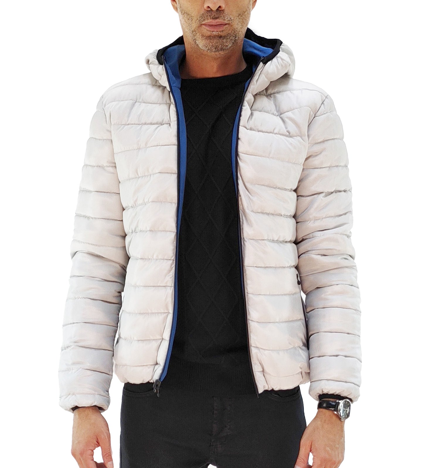 Giubbotto Uomo Louis Plein Reversibile Navy