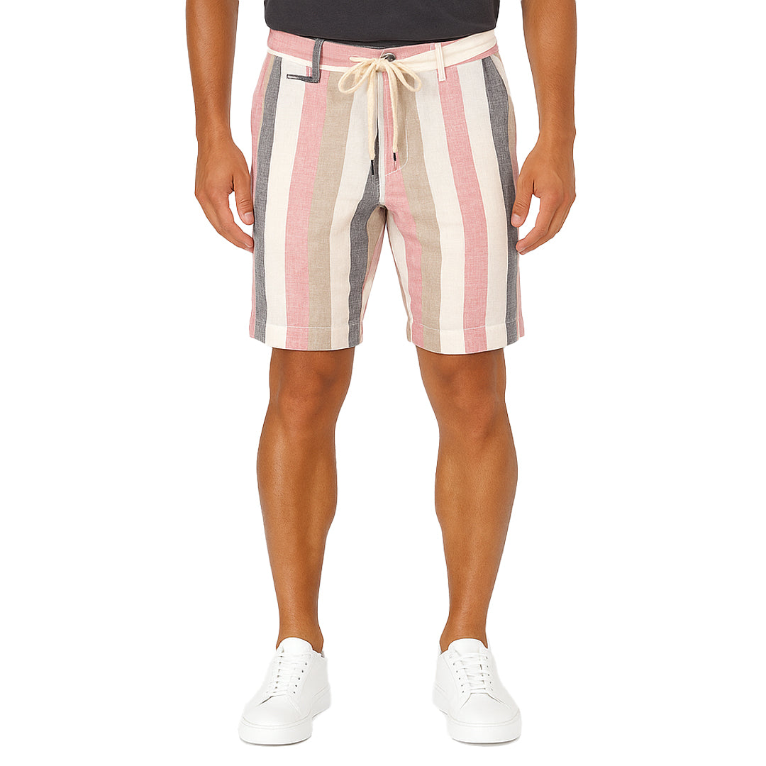 Pantaloncini Uomo Estivi a Righe in Lino e Cotone – RDV Abbigliamento