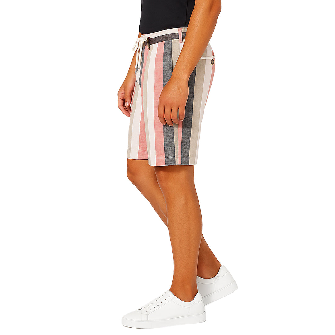 Pantaloncini Uomo Estivi a Righe in Lino e Cotone – RDV Abbigliamento