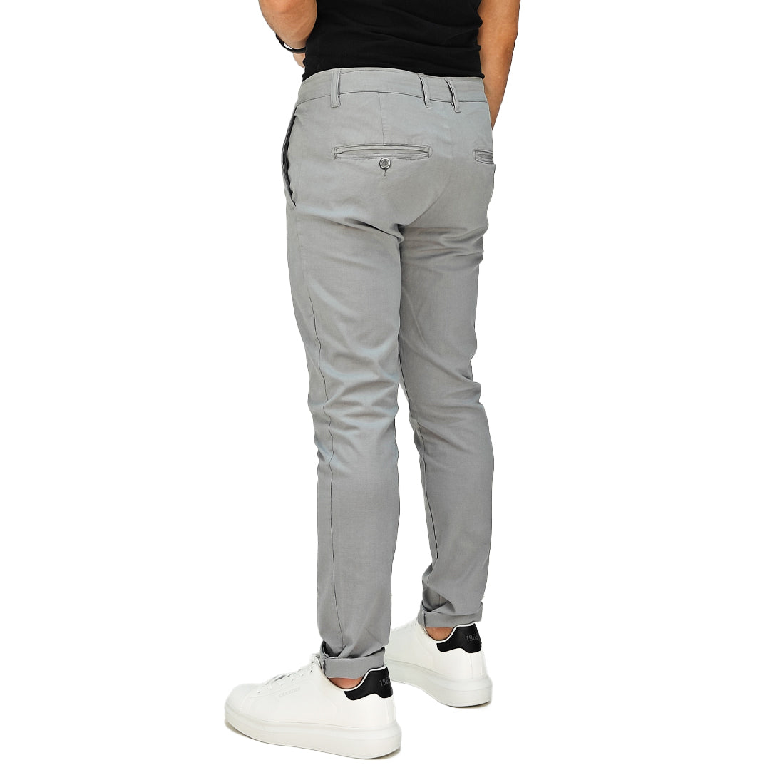 Pantalone Uomo Slim Fit in Cotone con Effetto Lino – RDV