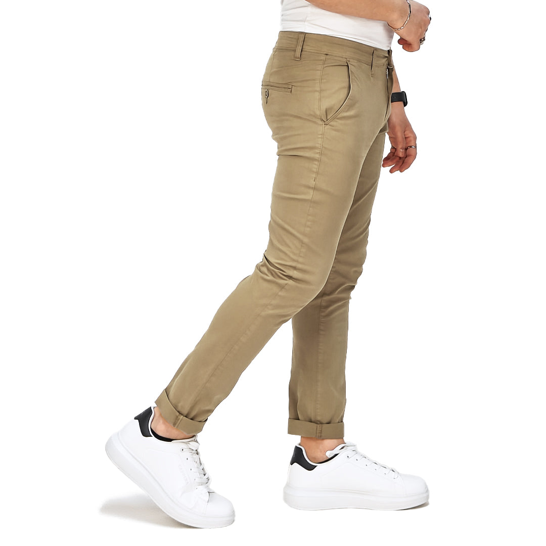 Pantalone Uomo Cotone Primaverile Tessuto stretch