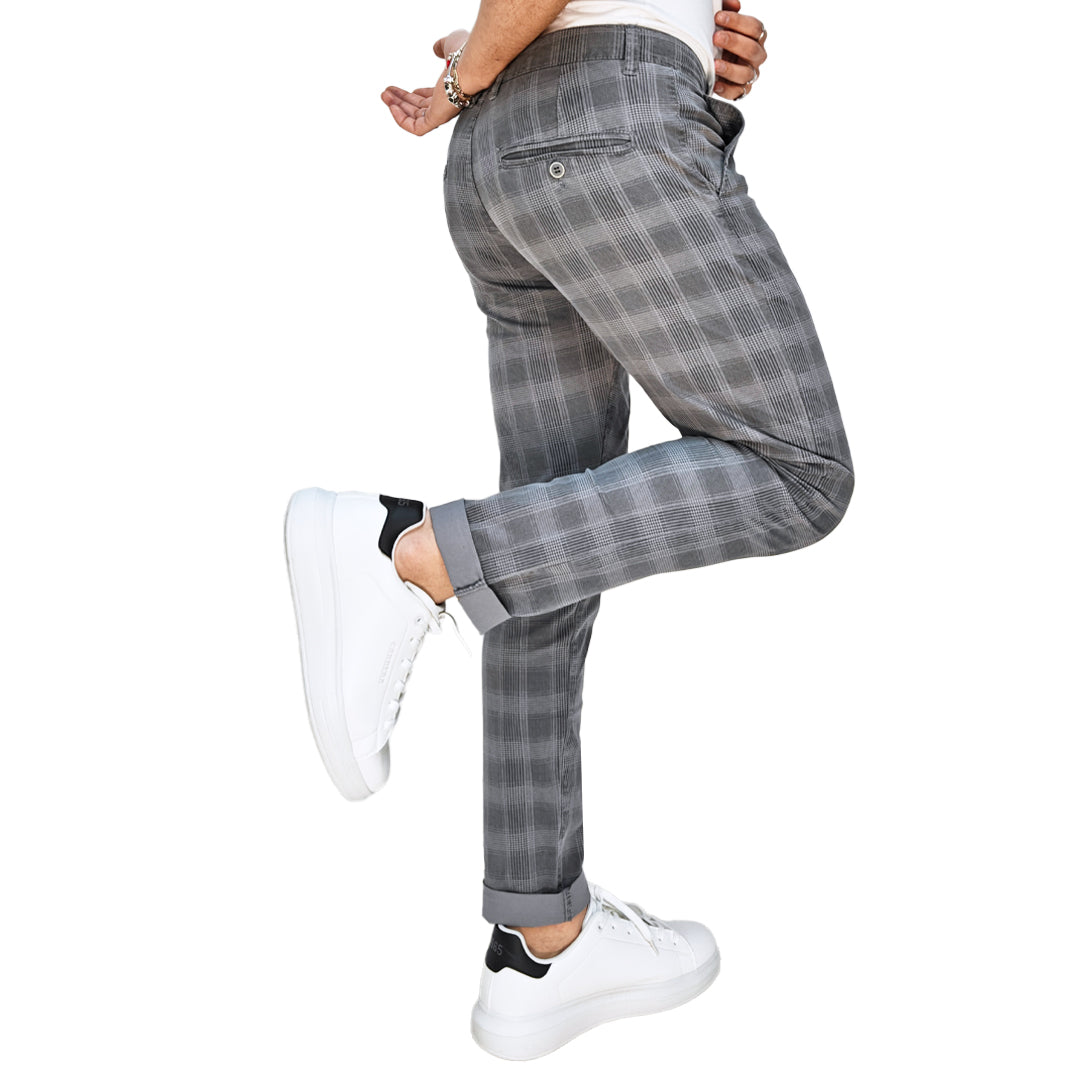 Pantaloni Uomo Fantasia Quadri RDV ABBIGLIAMENTO