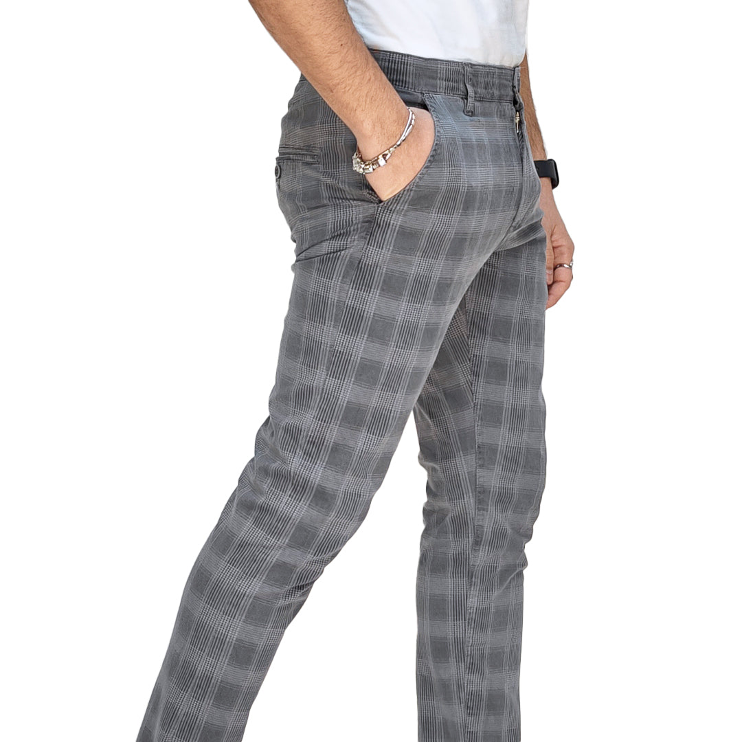 Pantaloni Uomo Fantasia Quadri RDV ABBIGLIAMENTO