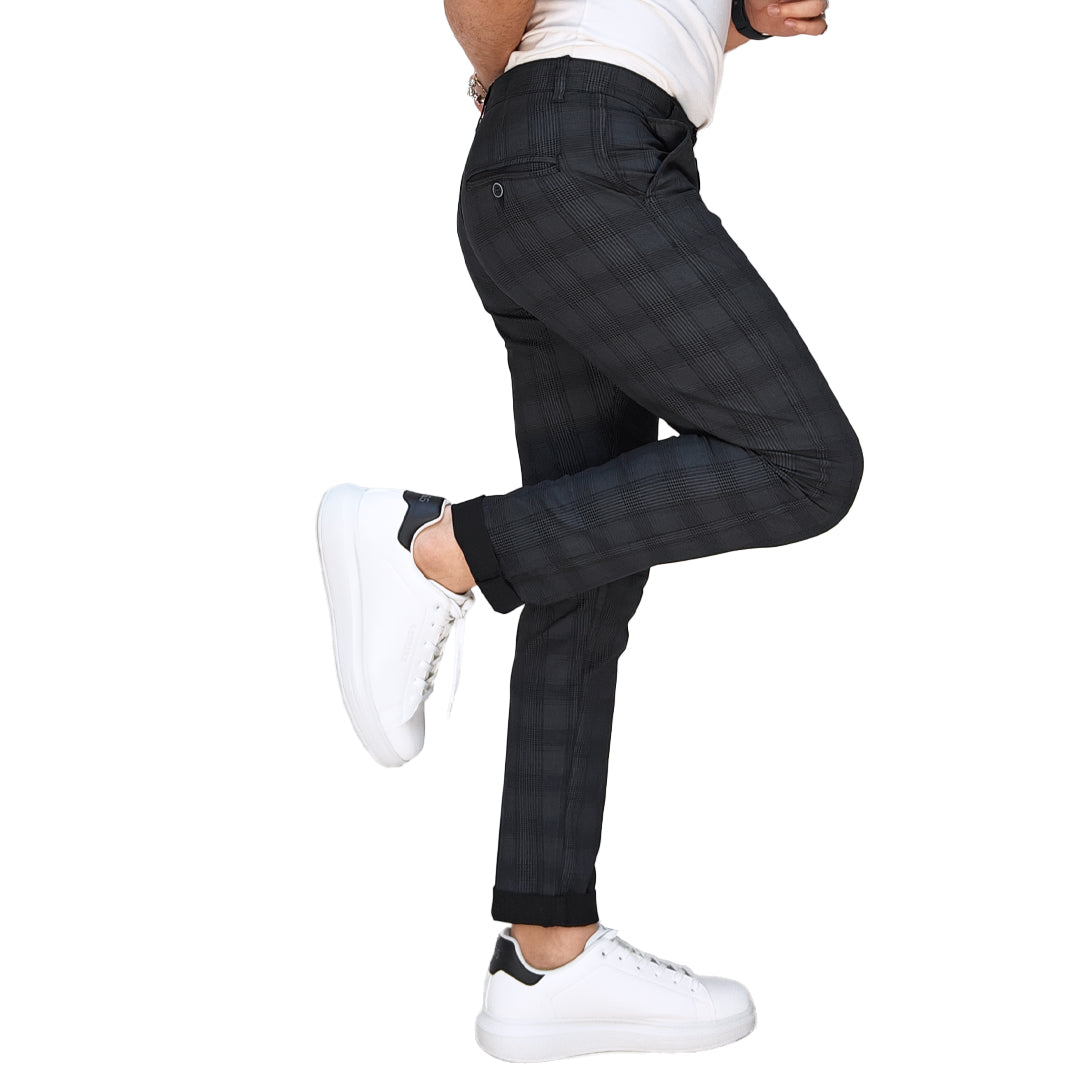 Pantaloni Uomo Fantasia Quadri RDV ABBIGLIAMENTO