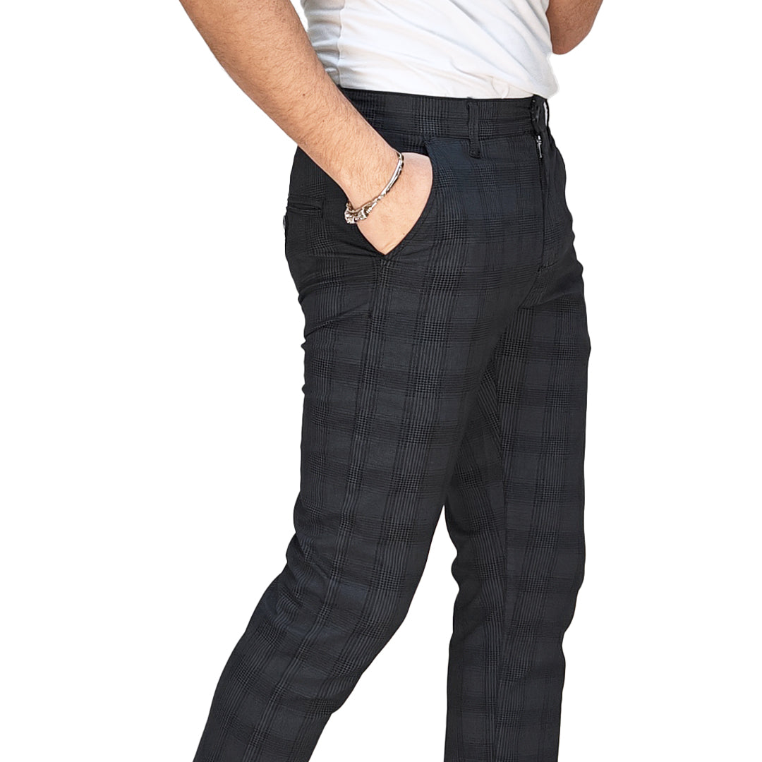 Pantaloni Uomo Fantasia Quadri RDV ABBIGLIAMENTO