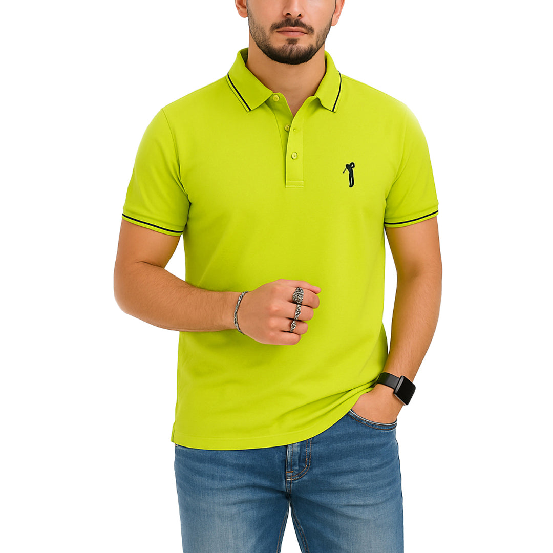 Polo Uomo Manica Corta in Piquet Turchese Intenso – RDV Abbigliamento