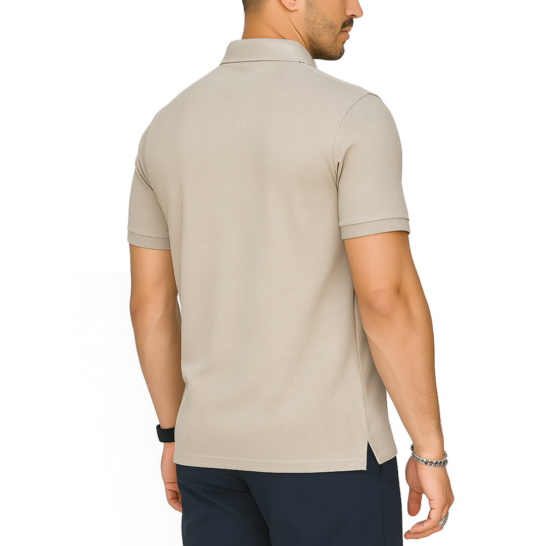 Polo Uomo Manica Corta in Cotone Gelso – RDV Abbigliamento