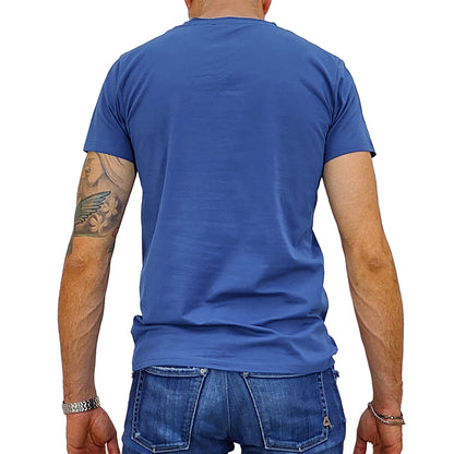 T-shirt manica corta slim fit Glicine Lavagna