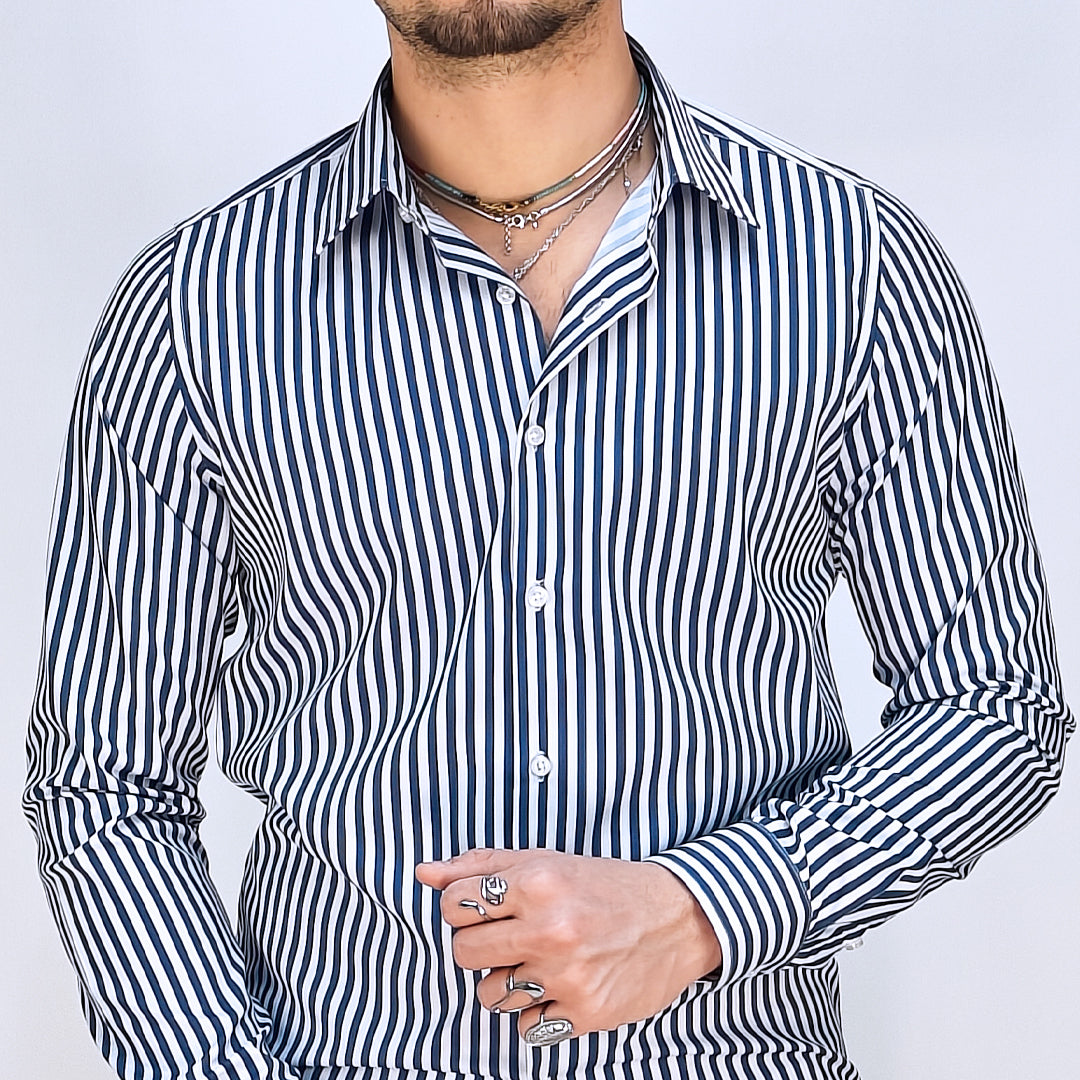 Camicia Uomo a Righe Slim Fit – RDV Abbigliamento