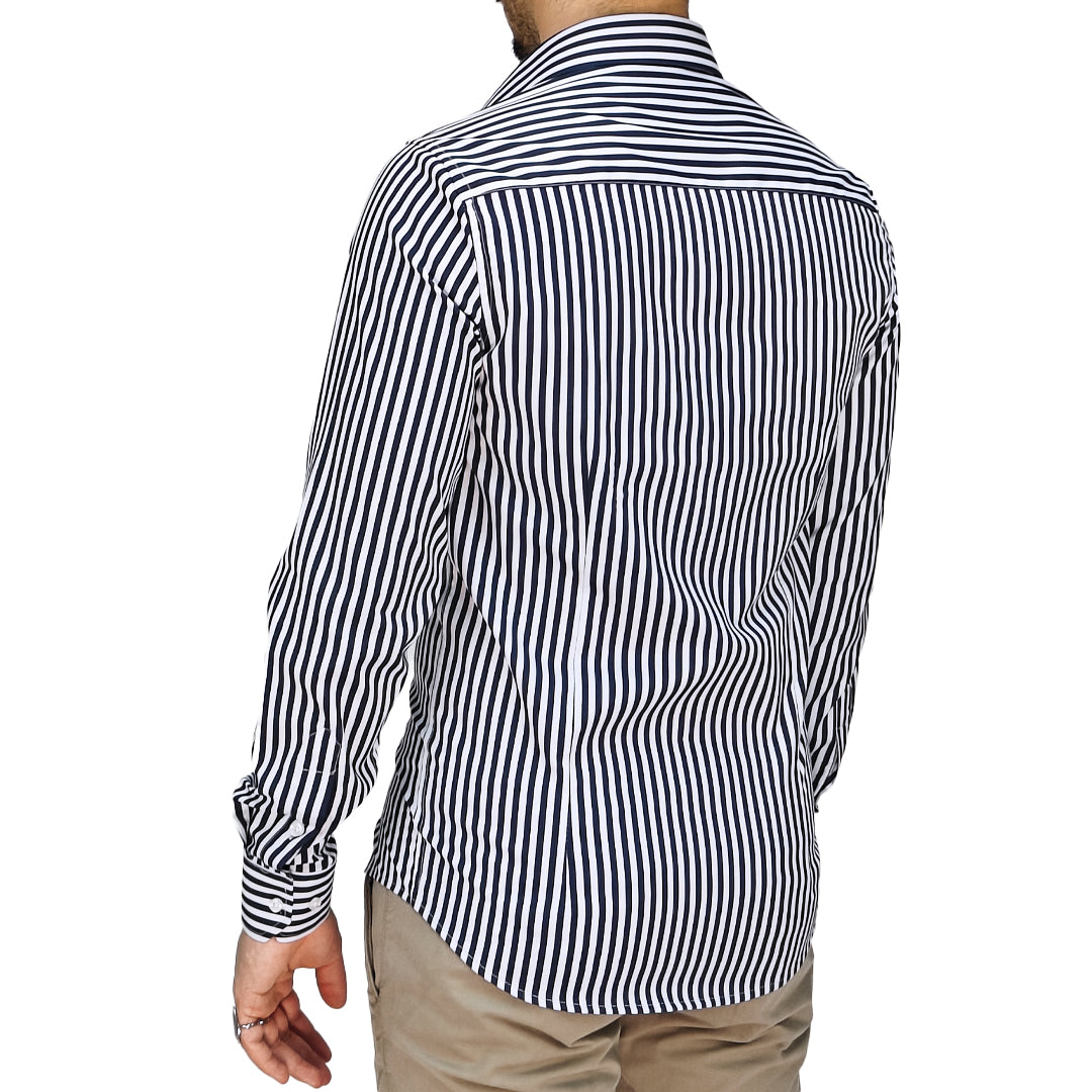 Camicia Uomo a Righe Slim Fit – RDV Abbigliamento