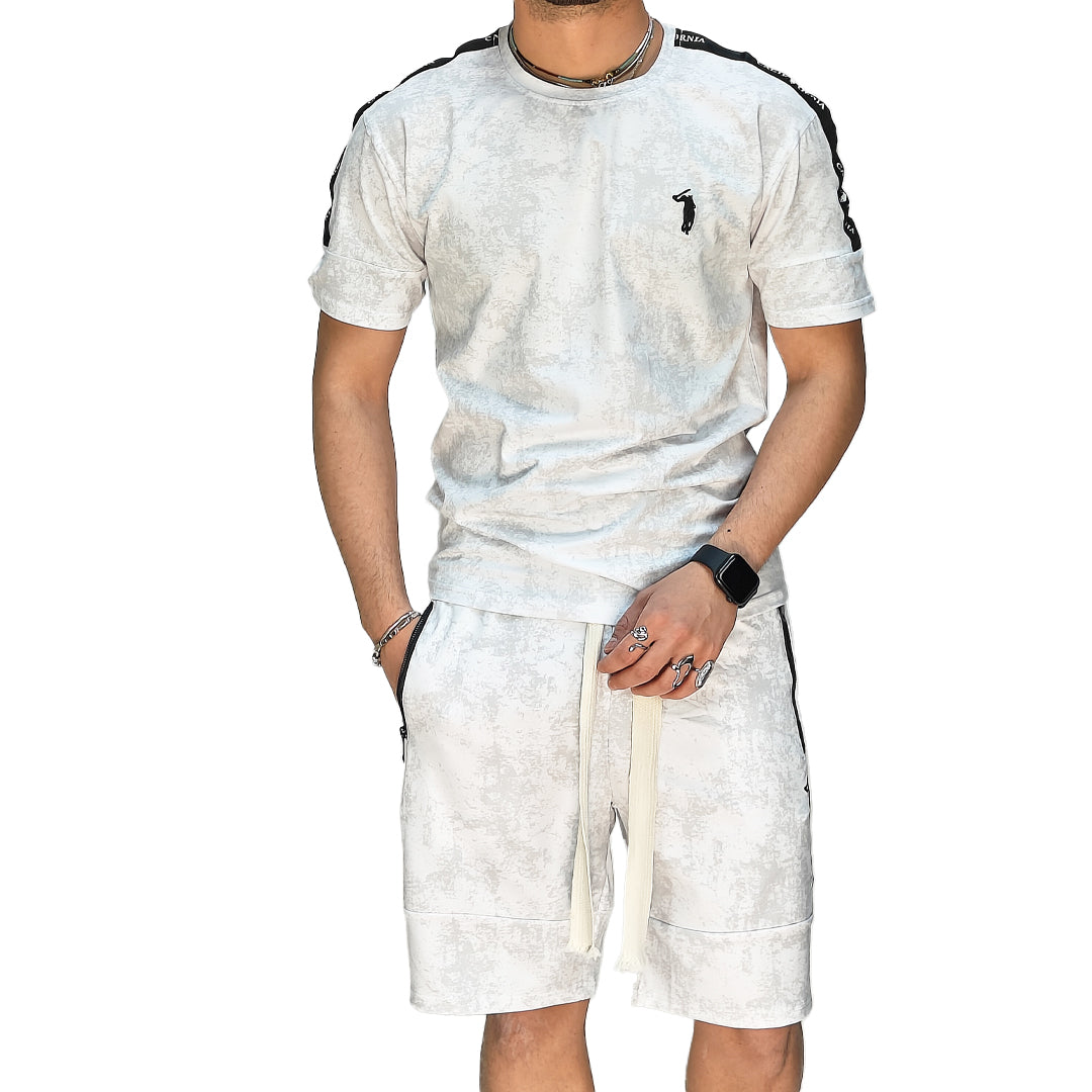 🆕 Completo Estivo Uomo T-Shirt + Bermuda – Cotone Liscio Elasticizzato | RDV ABBIGLIAMENTO