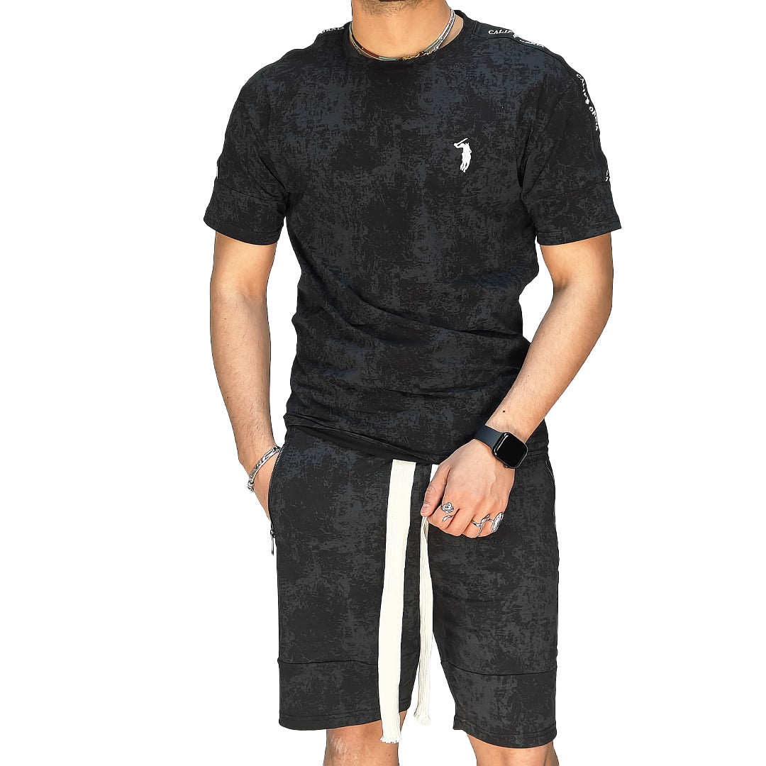 🆕 Completo Estivo Uomo T-Shirt + Bermuda – Cotone Liscio Elasticizzato | RDV ABBIGLIAMENTO