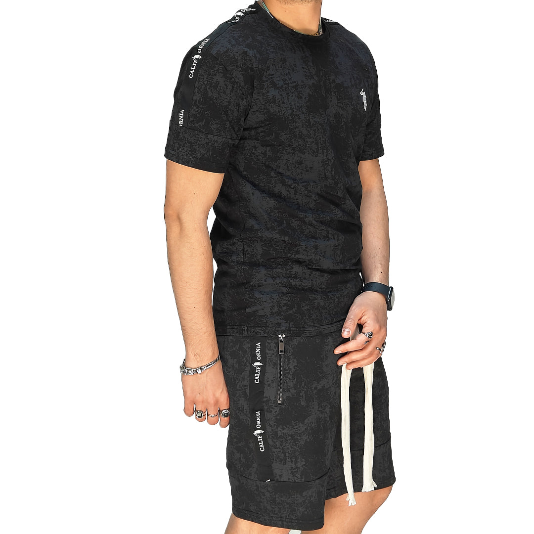 🆕 Completo Estivo Uomo T-Shirt + Bermuda – Cotone Liscio Elasticizzato | RDV ABBIGLIAMENTO