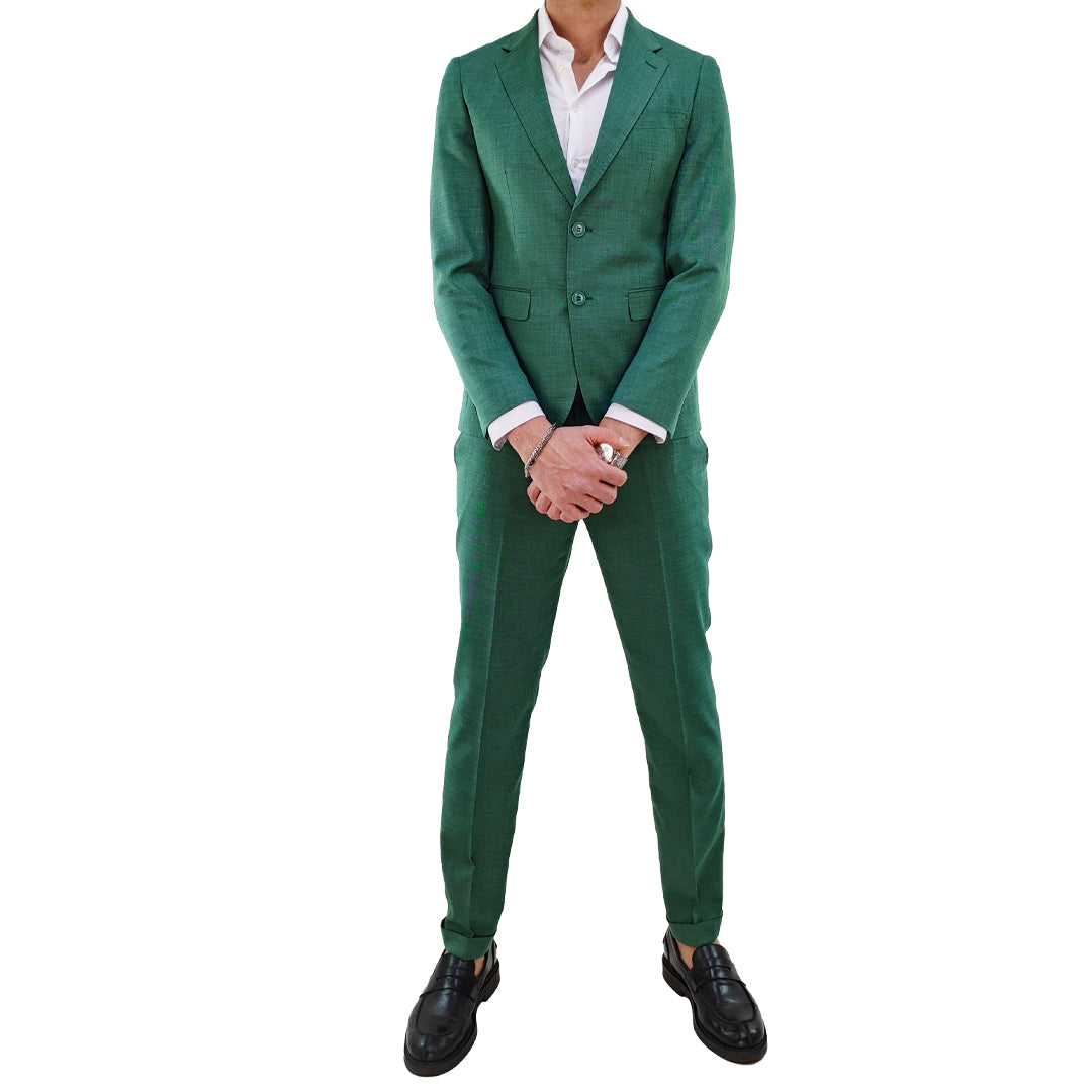 Abito Sartoriale due Bottoni Verde