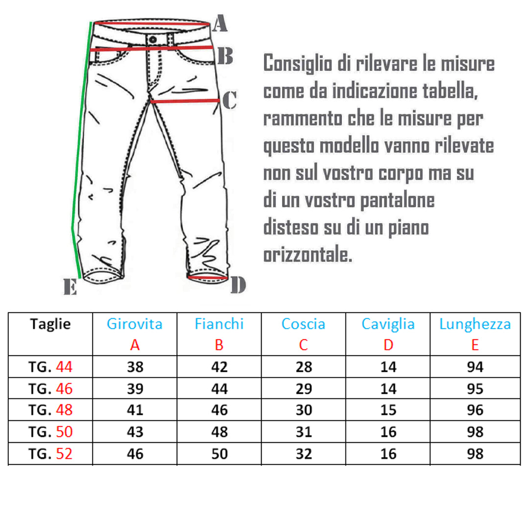 Pantalone Uomo Capri Slim Fit in Cotone Elasticizzato – RDV