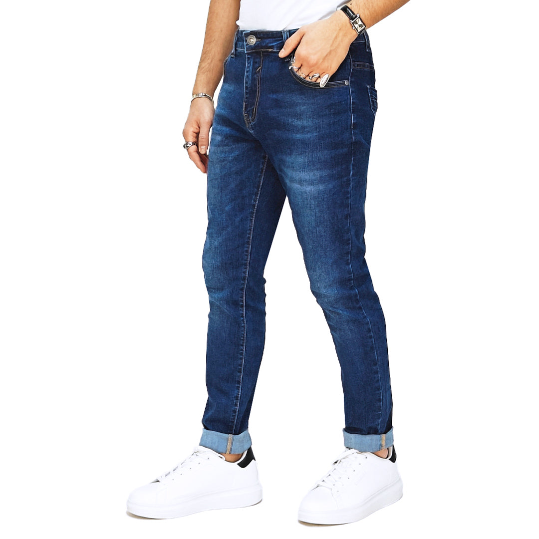 Jeans da uomo RDV realizzati in un elegante lavaggio scuro Taglia 50 - 52