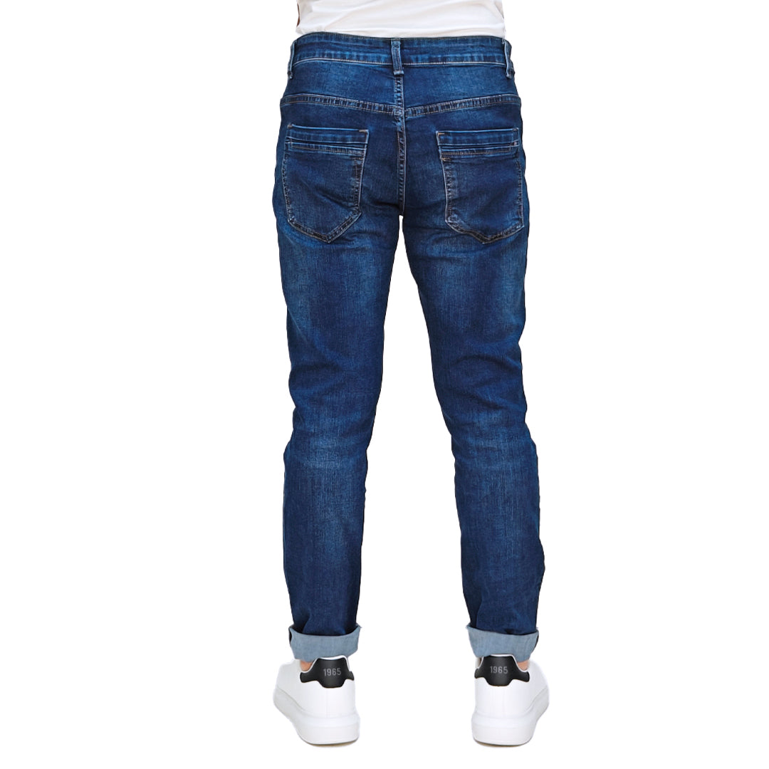 Jeans da uomo RDV realizzati in un elegante lavaggio scuro Taglia 50 - 52