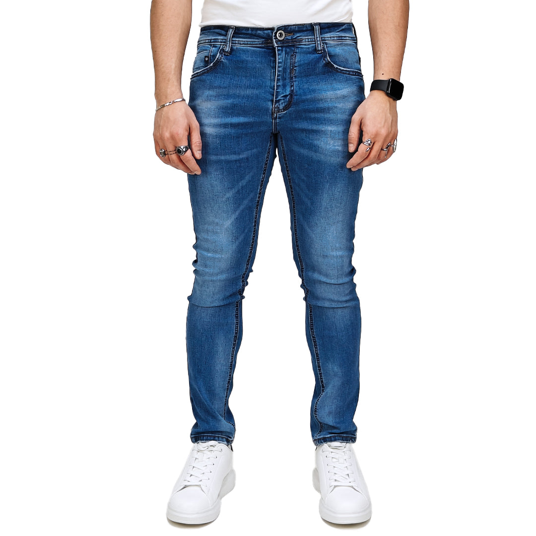 Jeans Uomo Slim Fit - Denim Leggero Primaverile