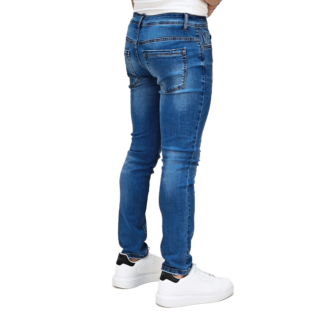 Jeans Uomo Slim Fit - Denim Leggero Primaverile
