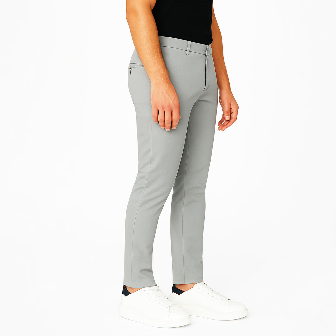 Pantalone Uomo Slim Fit in Cotone con Effetto Lino – RDV