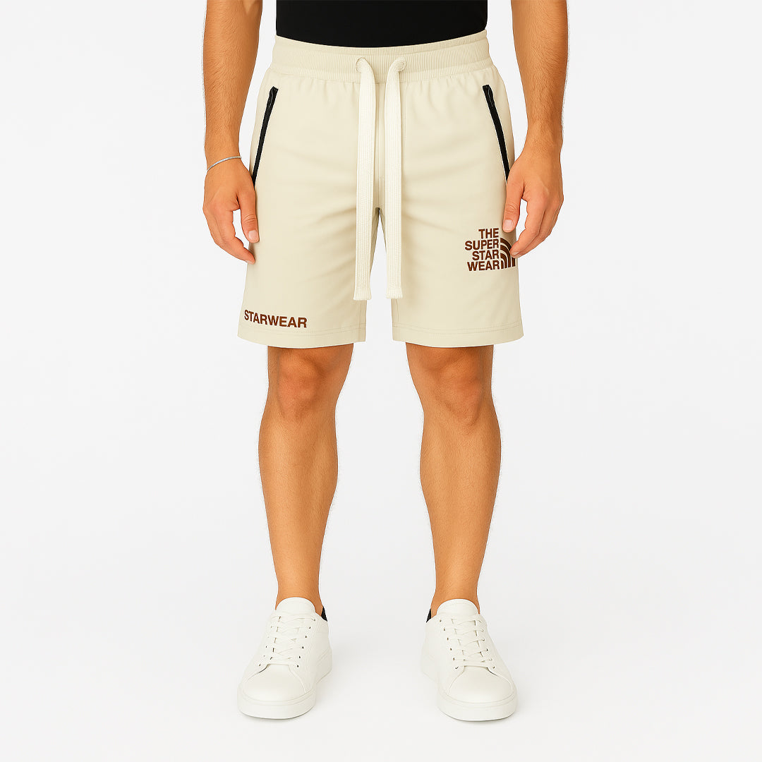 Pantaloncini Sportivi Uomo Cotone con Elastico in Vita
