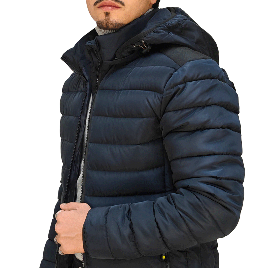 Piumino Uomo RDV Invernale con Cappuccio Rimovibile