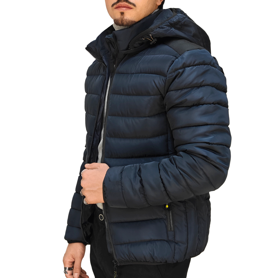 Piumino Uomo RDV Invernale con Cappuccio Rimovibile