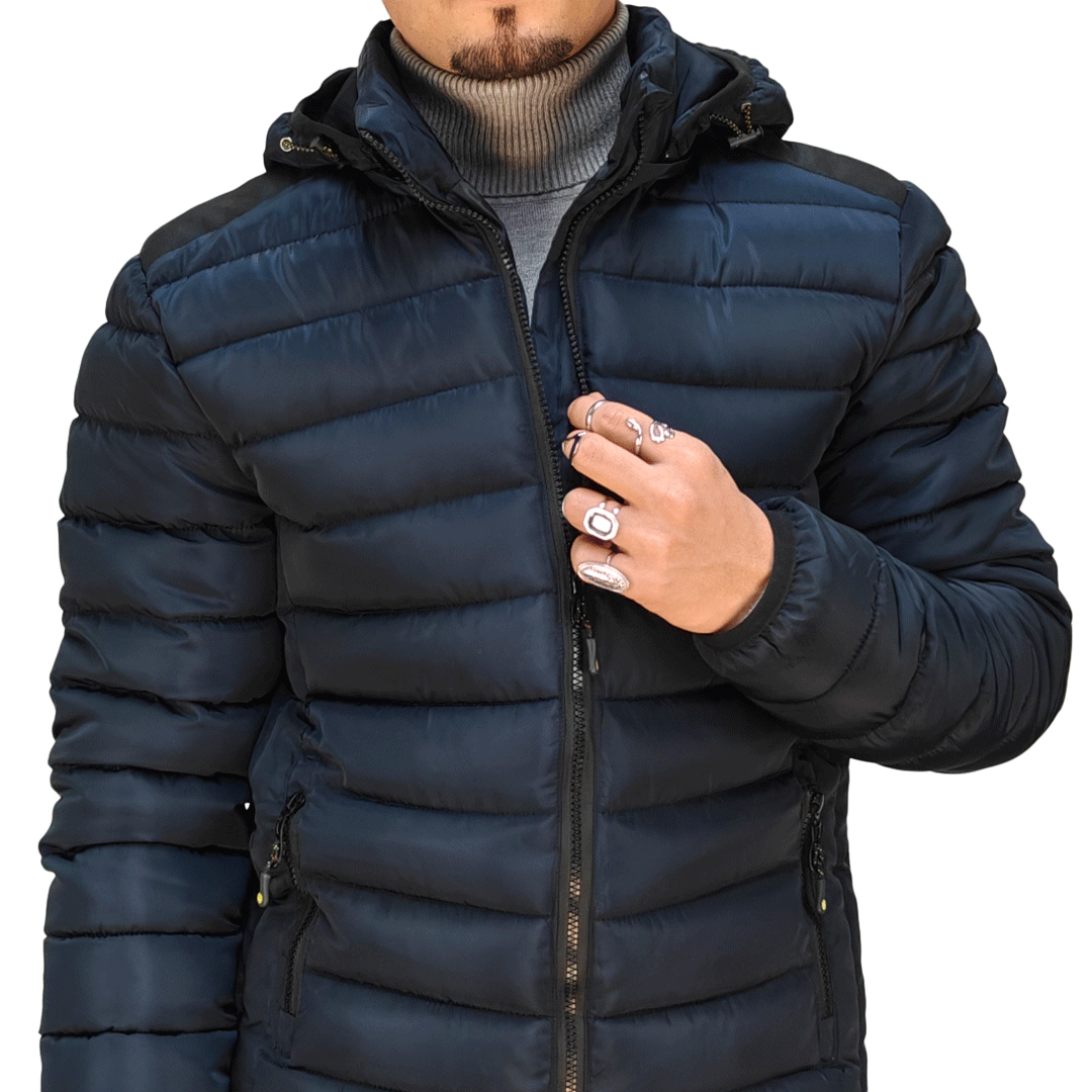 Piumino Uomo RDV Invernale con Cappuccio Rimovibile