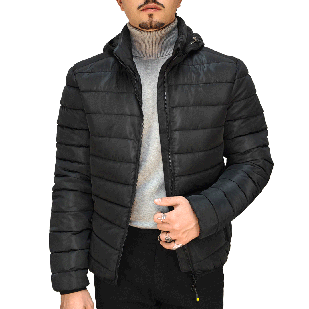 Piumino Uomo RDV Invernale con Cappuccio Rimovibile