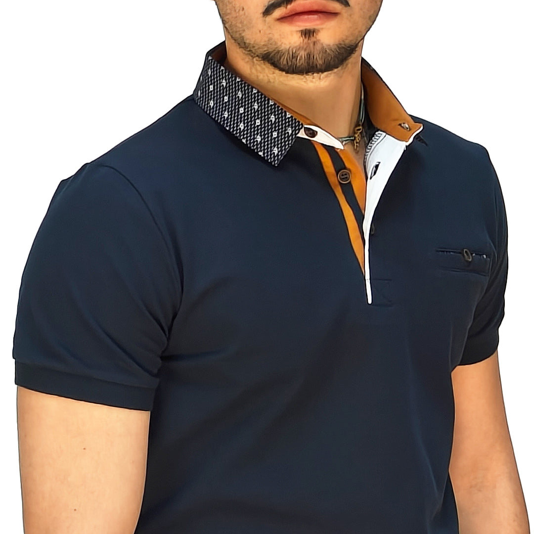 Polo Uomo Manica Corta Slim Fit in Piquet – RDV Abbigliamento