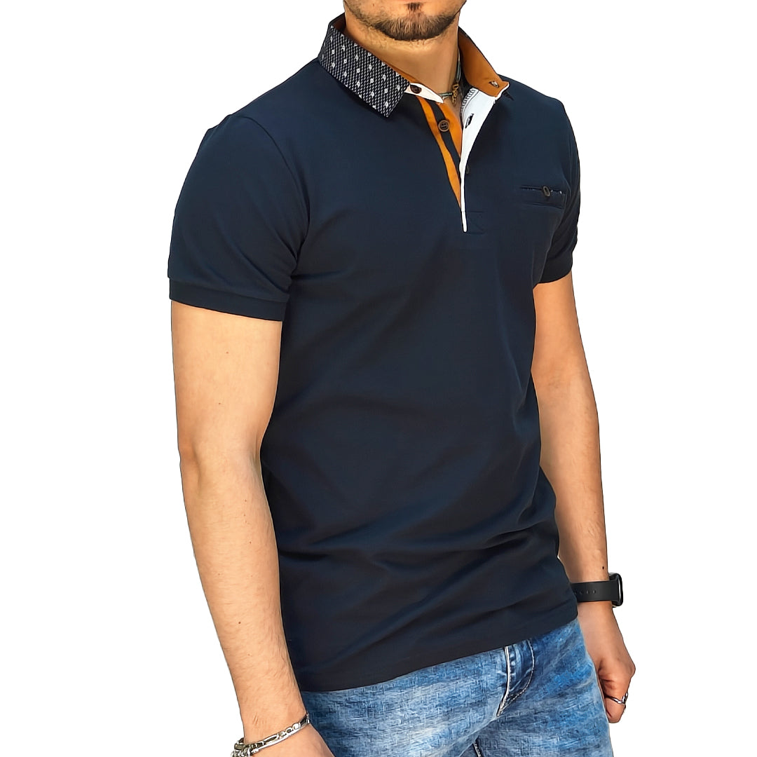 Polo Uomo Manica Corta Slim Fit in Piquet – RDV Abbigliamento