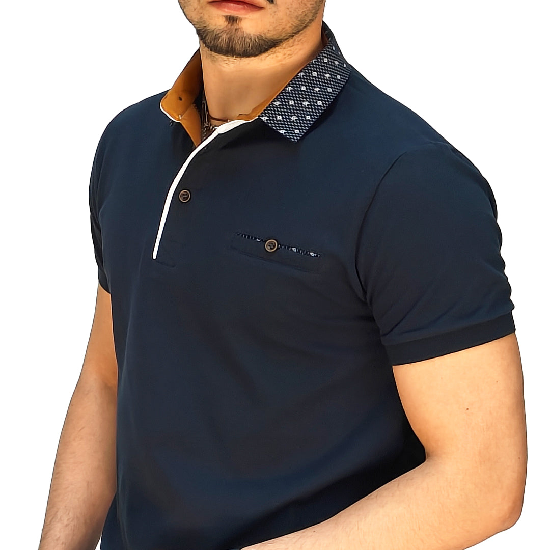 Polo Uomo Manica Corta Slim Fit in Piquet – RDV Abbigliamento