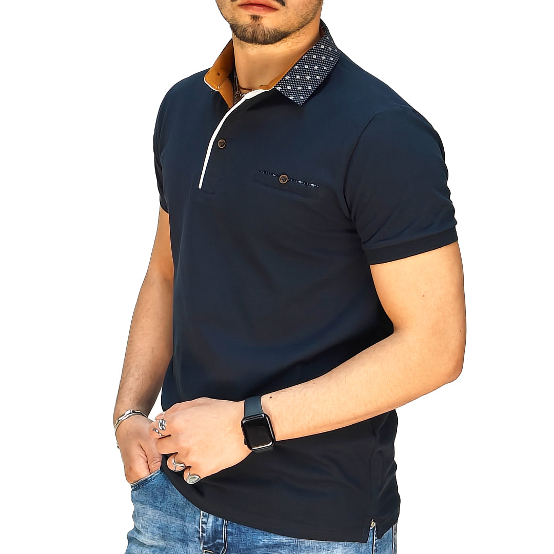 Polo Uomo Manica Corta Slim Fit in Piquet – RDV Abbigliamento
