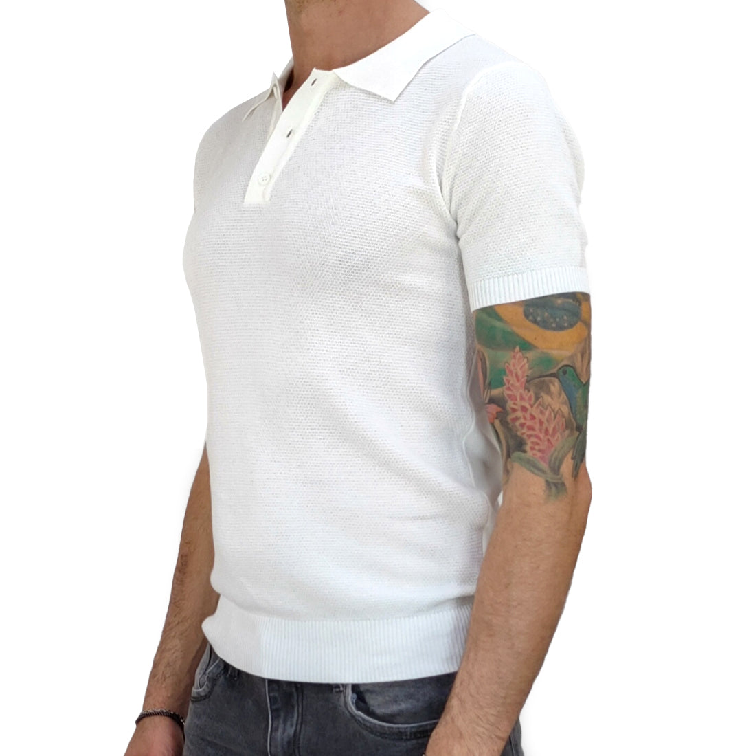 Maglietta Filo sottile a maniche corte bianca