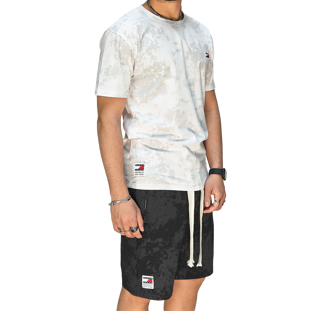 🆕 Completo Estivo Uomo T-Shirt + Bermuda – Cotone Liscio Elasticizzato | RDV ABBIGLIAMENTO