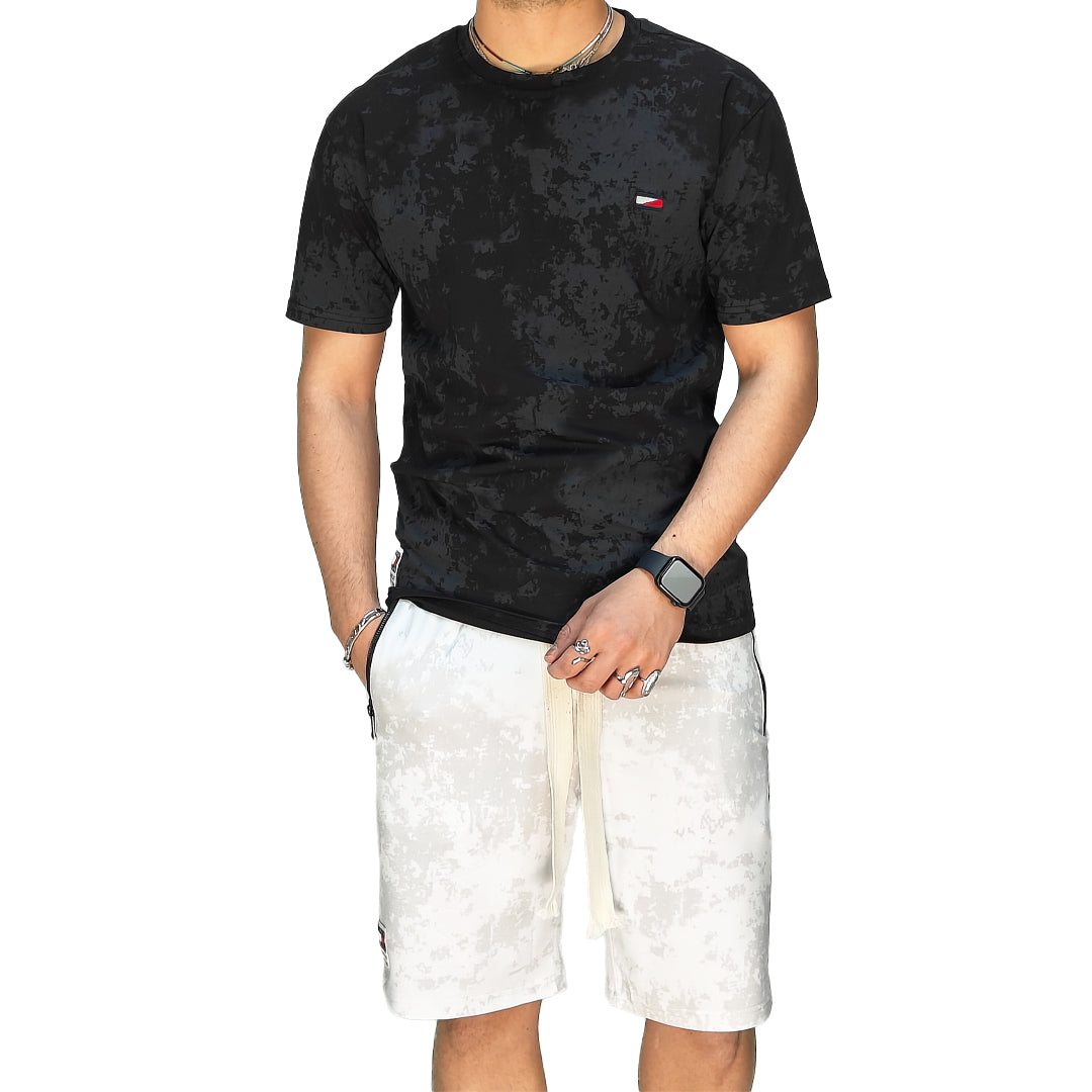 🆕 Completo Estivo Uomo T-Shirt + Bermuda – Cotone Liscio Elasticizzato | RDV ABBIGLIAMENTO