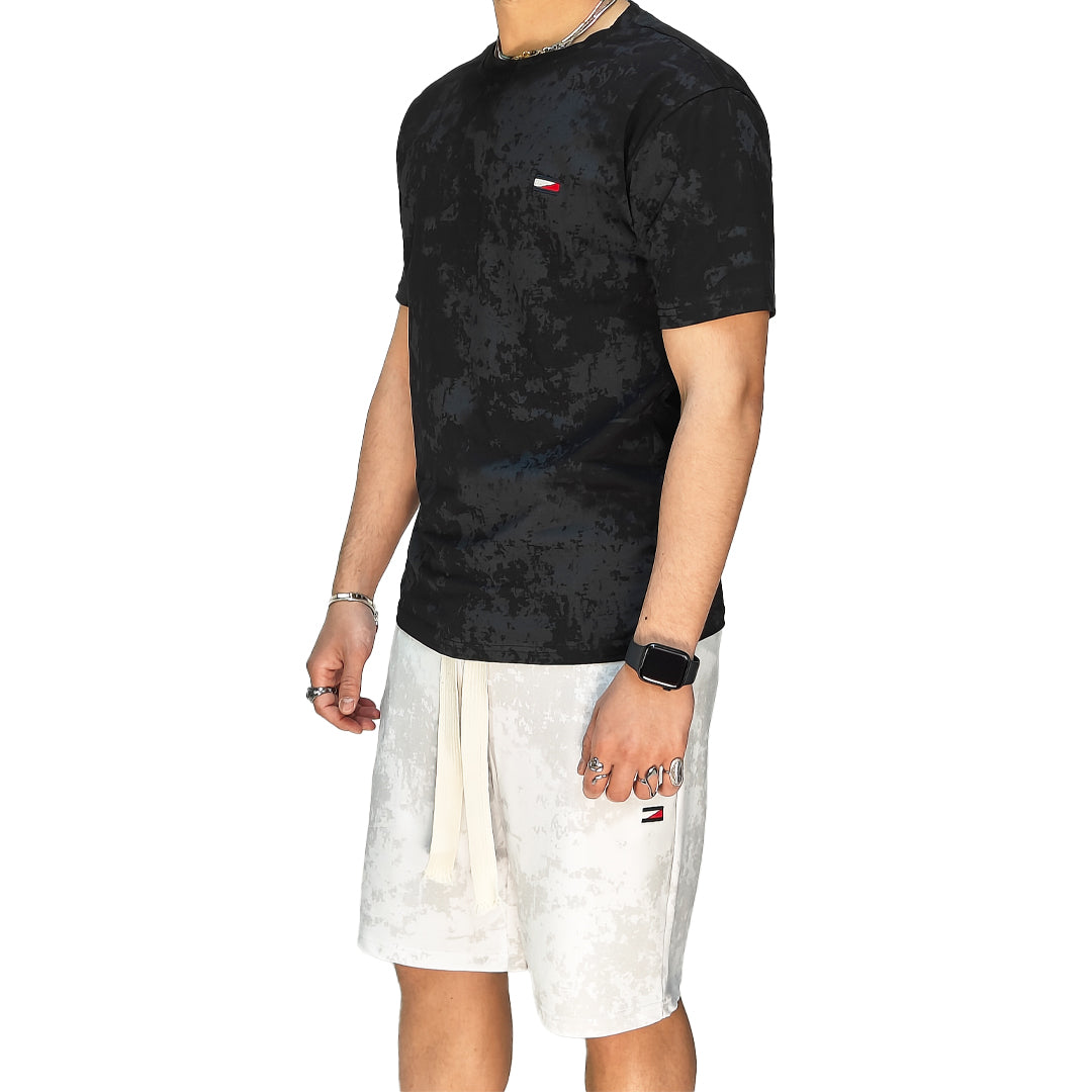 🆕 Completo Estivo Uomo T-Shirt + Bermuda – Cotone Liscio Elasticizzato | RDV ABBIGLIAMENTO