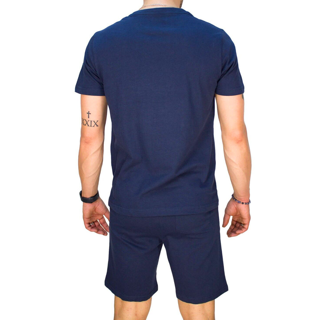 Set tuta uomo 2 pezzi, pantaloncino e t-shirt in cotone cotone XL XXL