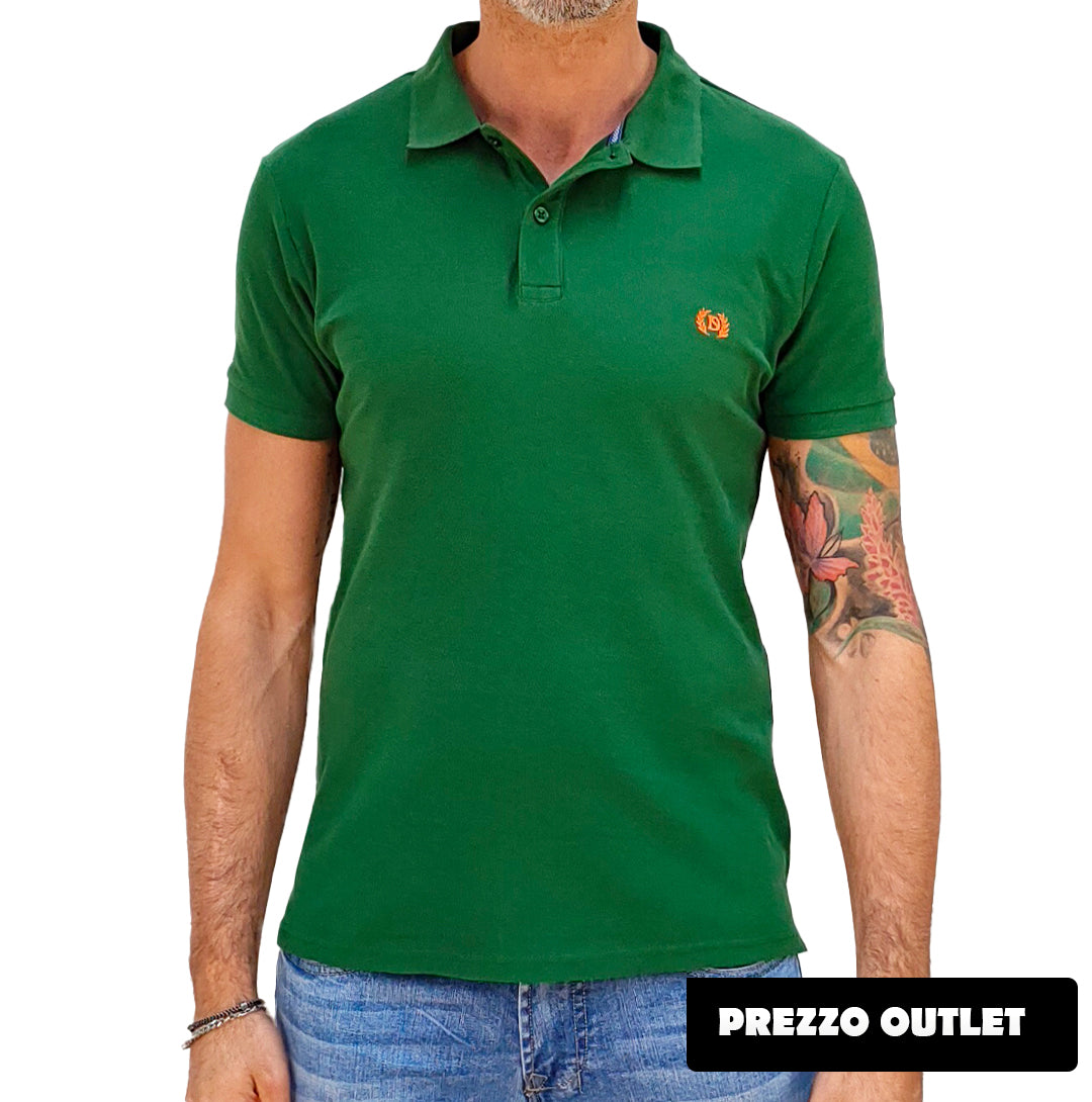 Polo Uomo manica corta in colore Verde