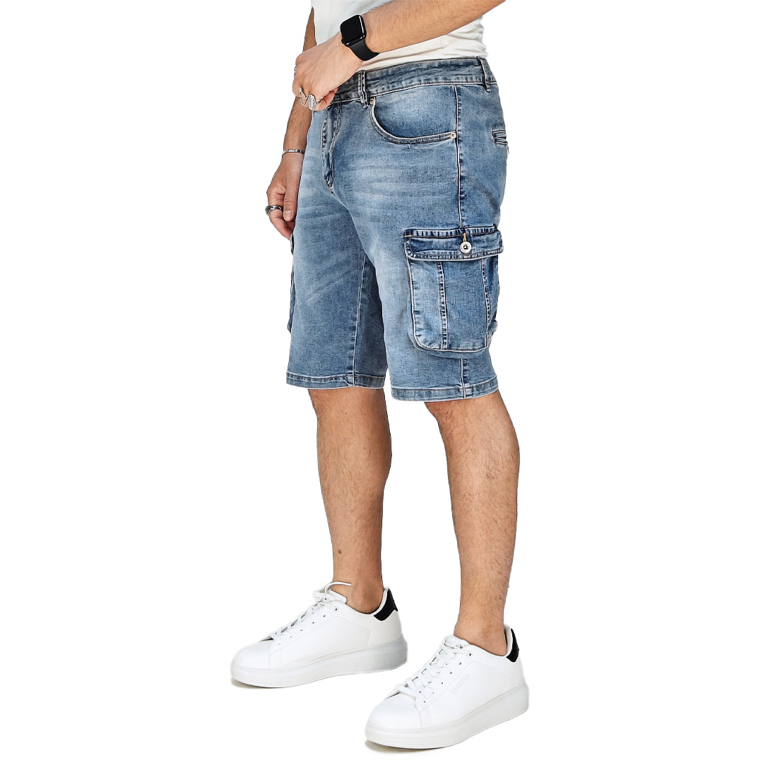 Bermuda Cargo Uomo in Denim – RDV