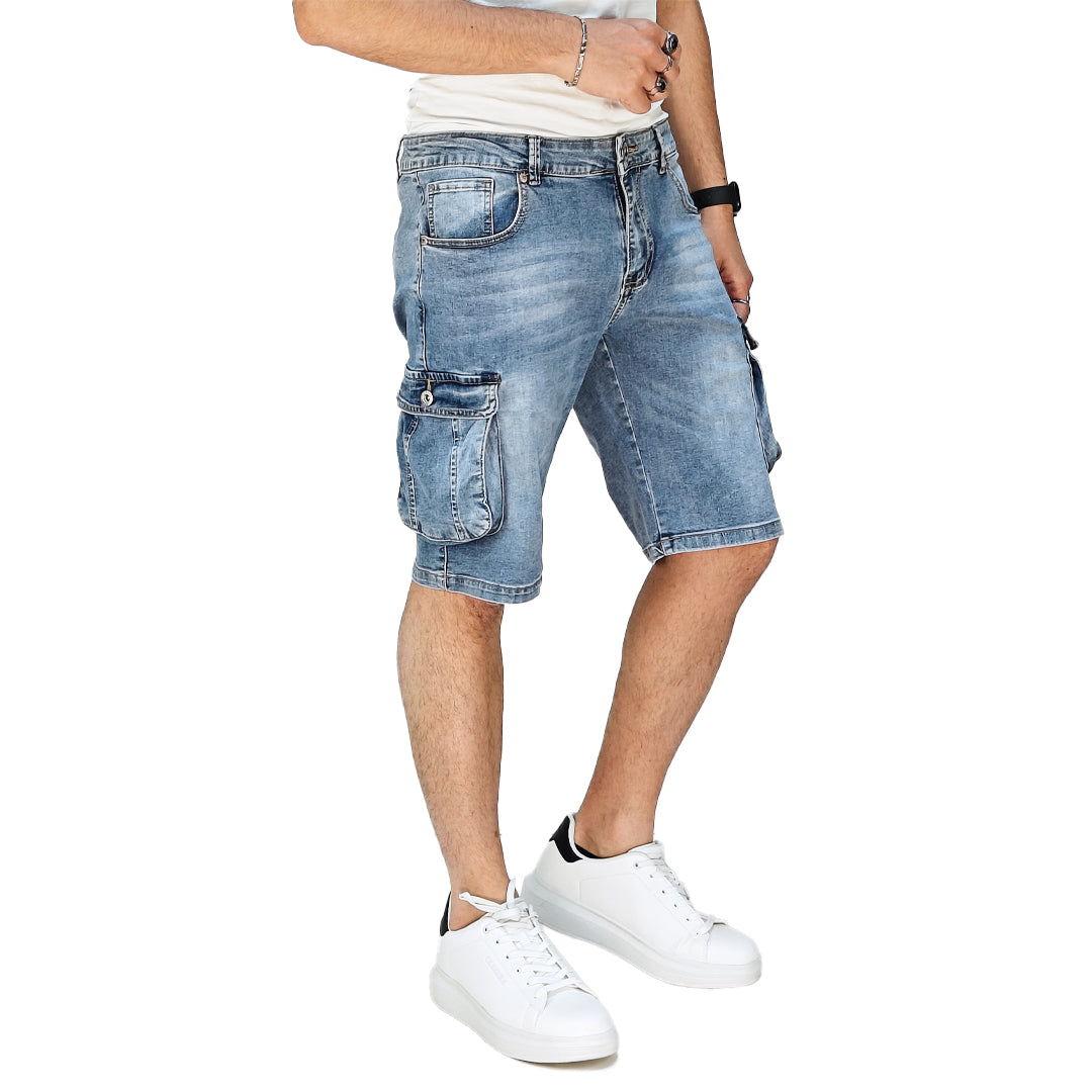 Bermuda Cargo Uomo in Denim – RDV